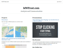 Tablet Screenshot of mwfrost.com